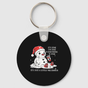 Mir geht's gut, es ist gut, einfach Weihnachten zu Schlüsselanhänger