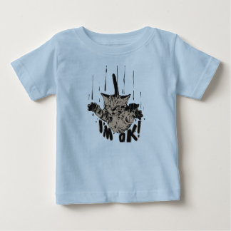 Mir geht's gut - fallende Katze Baby T-shirt