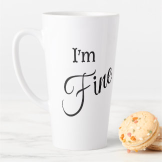Mir geht's gut Latte-Tasse Milchtasse