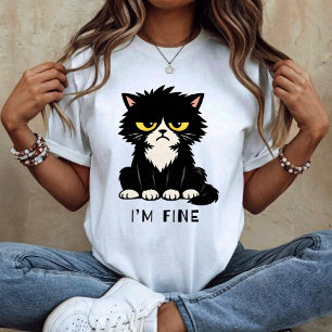 Mir geht's gut - Lustige Katze T-Shirt