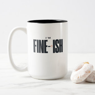 Mir geht's so la la – Lustiger sarkastischer Zitat Zweifarbige Tasse
