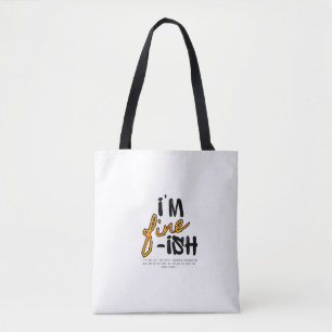 "Mir geht's so la la" Typografisches sarkastisches Tasche