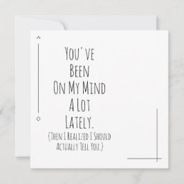 Mir ist klar geworden, dass ich dir sagen sollte, 