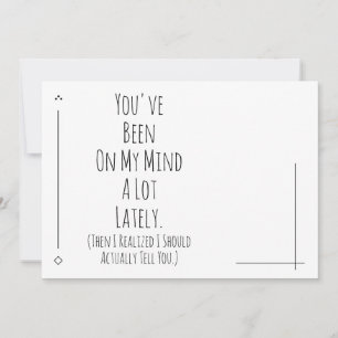 Mir ist klar geworden, dass ich dir sagen sollte, 