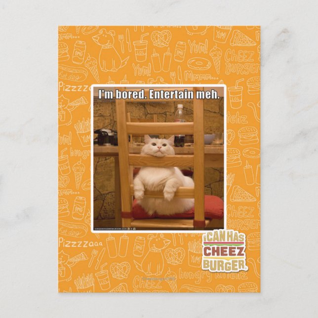 Mir ist langweilig. postkarte (Vorderseite)