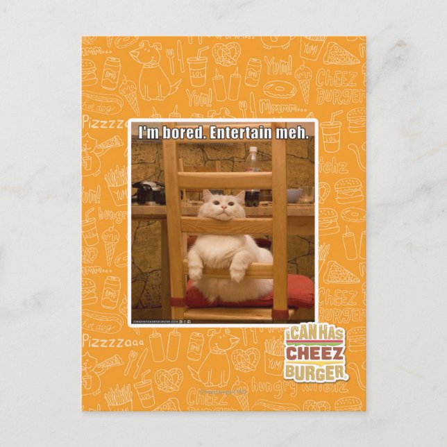 Mir ist langweilig. postkarte (Vorderseite)