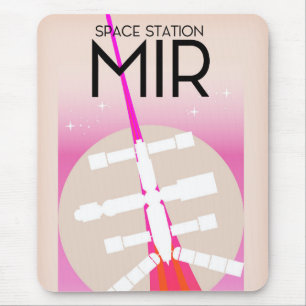 MIR Russian Space Station Poster Mousepad