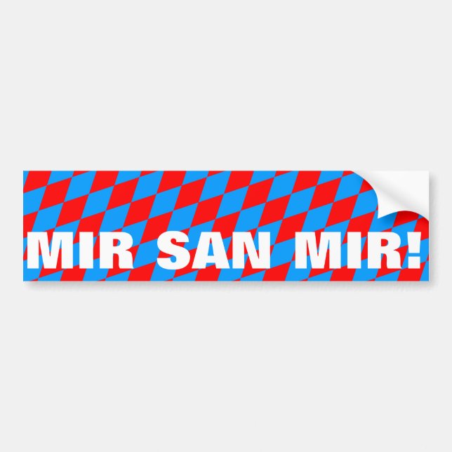 Mir san mir autoaufkleber (Vorne)