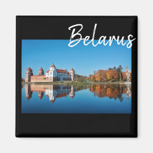 Mir Schloss Belarus Architektur Landschaft Magnet