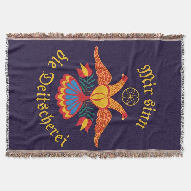 Mir sinn die Deitscherei - Deitschi Faahne Decke (Vorderseite)