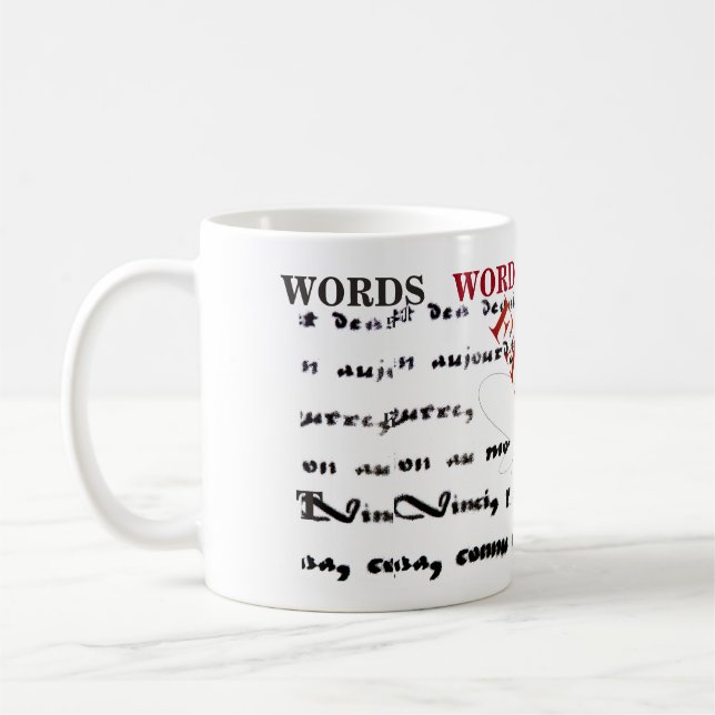 Mir Versagt Worte Kaffeetasse (Links)