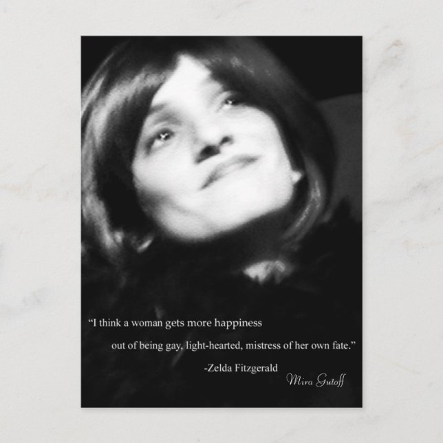 Mira Gutoff "Flapper" Postkarte (Vorderseite)