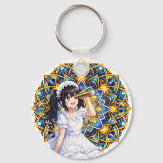 Mirabella in Kaleidoscope Gold – Color Mandala  Schlüsselanhänger