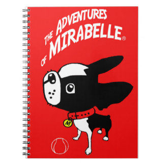 Mirabelle das Boston-Terriernotizbuch Notizblock