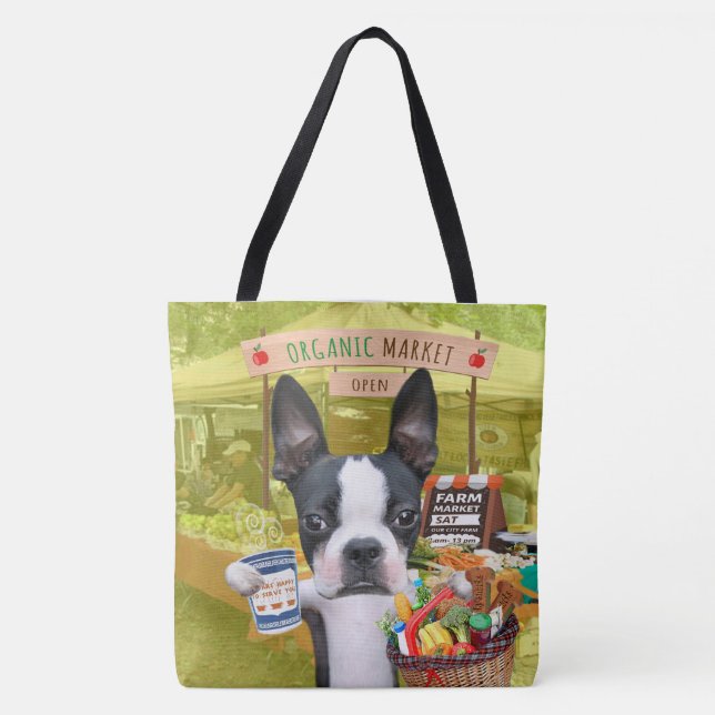 Mirabelle, die Tasche des Bostoner Terrier Farmers (Vorderseite)