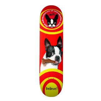 Mirabellen-Skateboard Bostons Terrier Skateboard