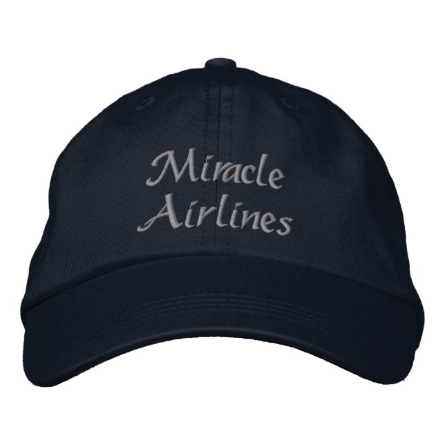 Miracle Airlines Bestickte Baseballkappe (Vorderseite)