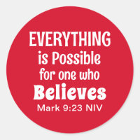 Miracle Bible Verse Christlich Faith Red
