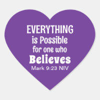 Miracle Bible Verse Christlich Faith Royal Lila
