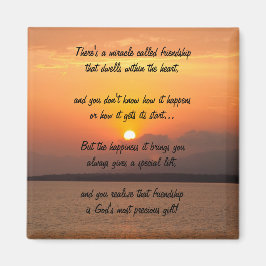 Miracle Of Friendship Poem Magnet