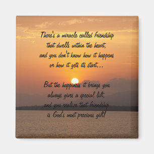 Miracle Of Friendship Poem Magnet