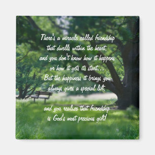 Miracle Of Friendship Poem Magnet