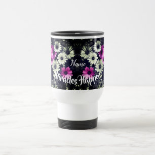 Miracles Happen Daisis Inspiration Personalisiert Reisebecher