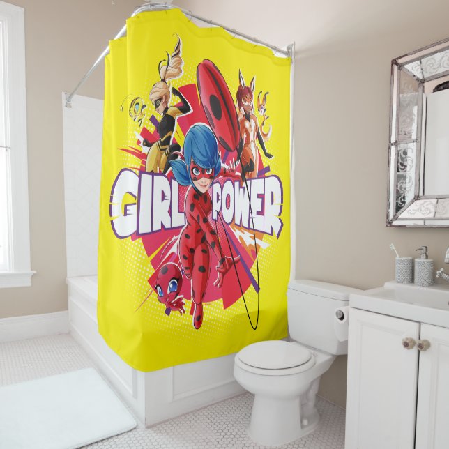 Miraculous Girl Power Duschvorhang (Beispiel)