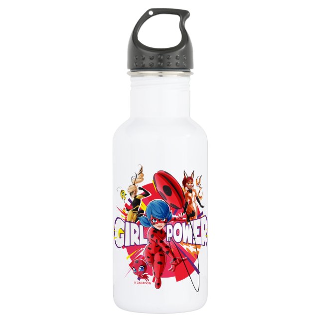 Miraculous Girl Power Edelstahlflasche (Vorderseite)