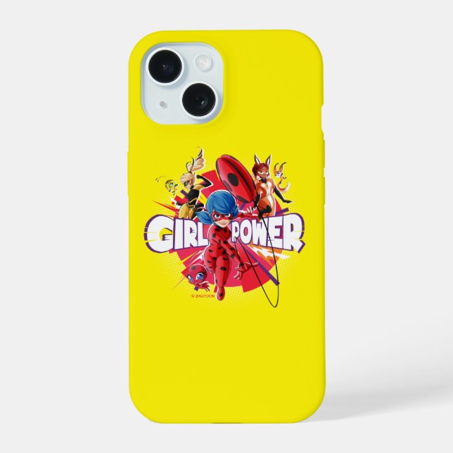 Miraculous Girl Power iPhone 15 Hülle (Rückseite)