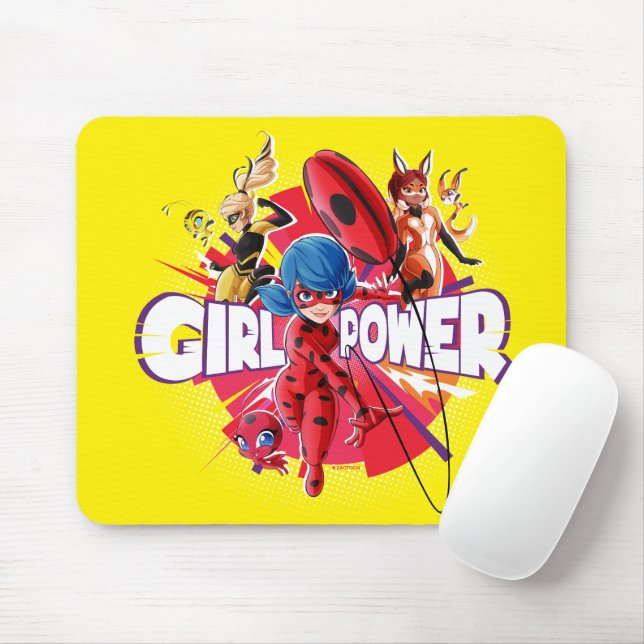 Miraculous Girl Power Mousepad (Mit Mouse)