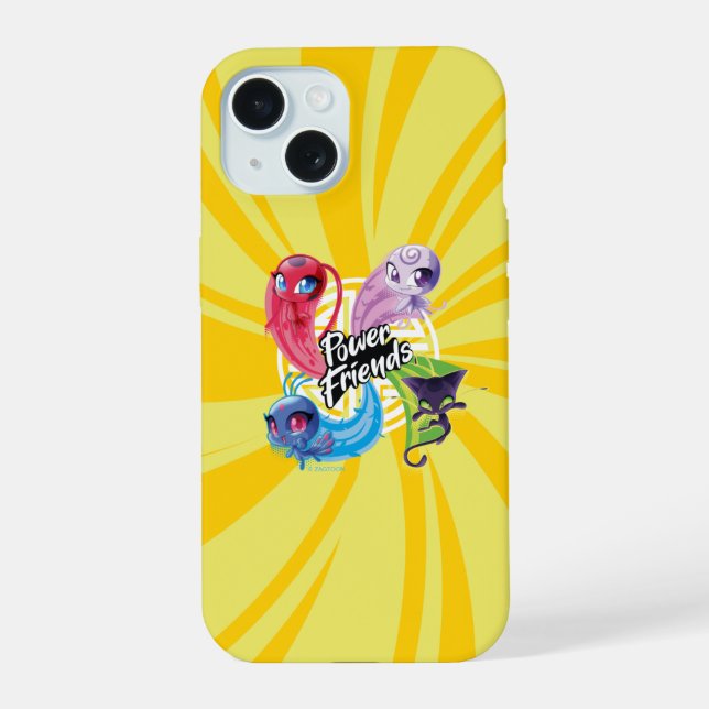 Miraculous Kwamis Power Friends iPhone 15 Hülle (Rückseite)