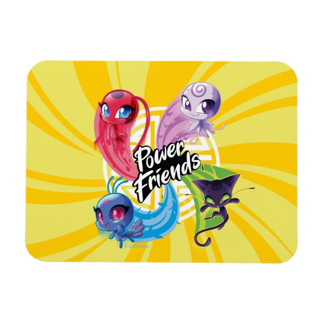 Miraculous Kwamis Power Friends Magnet (Horizontal)