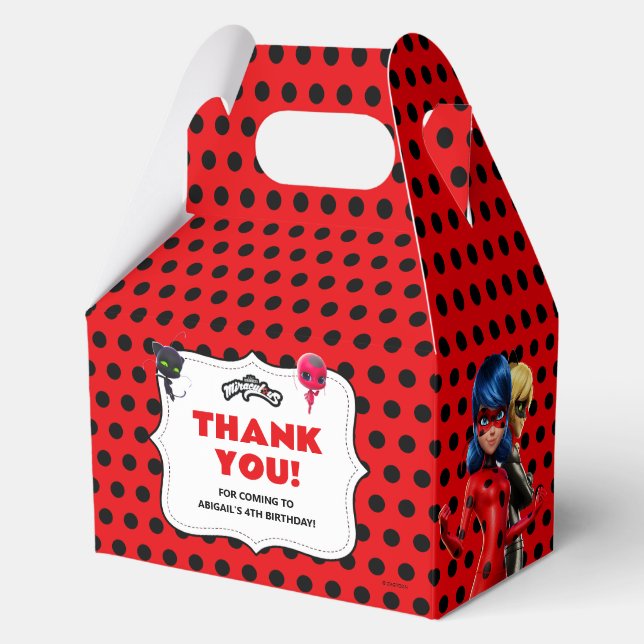 Miraculous Ladybug & Cat Noir Birthday Geschenkschachtel (Vorderseite)