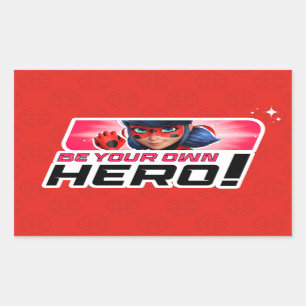 Miraculous Ladybug Seid euer eigener Held Rechteckiger Aufkleber