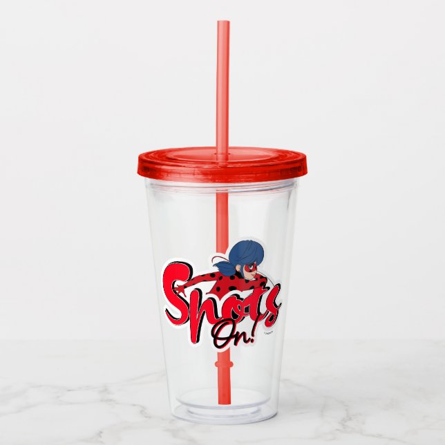 Miraculous Ladybug | Spots auf Acryltrinkbecher (Vorderseite)