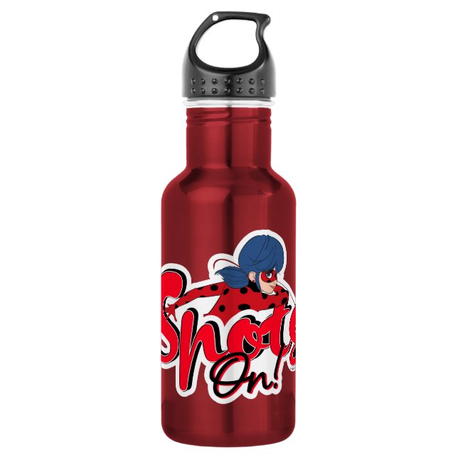 Miraculous Ladybug | Spots auf Edelstahlflasche (Vorderseite)