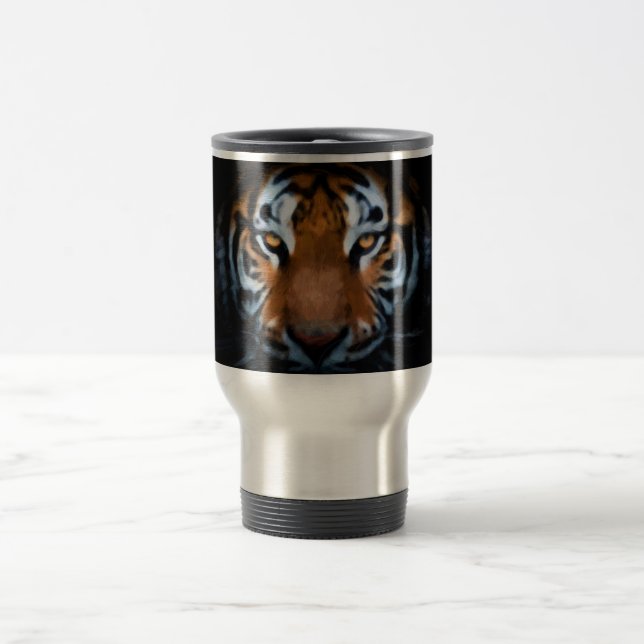 Mirada de Tigre en Taza Metalica Reisebecher (Mittel)