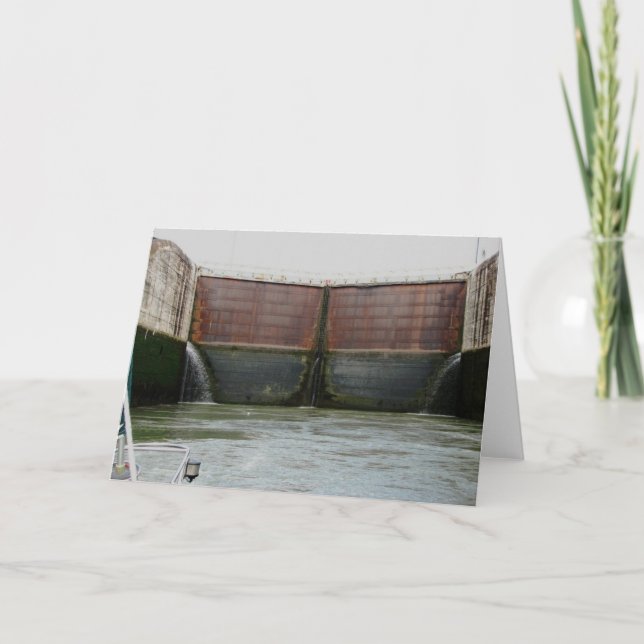 Miraflores Locks Karte (Vorderseite)