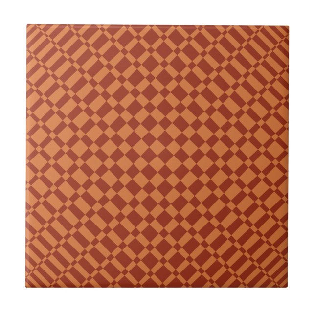 "Mirage"| Amberglow on Terracotta| Fliese (Vorderseite)