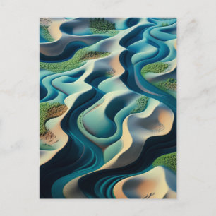 Mirage Currents Einladungspostkarte