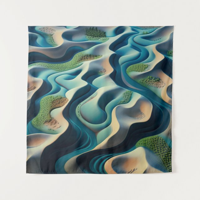 Mirage Currents Wandteppich (Vorderseite)