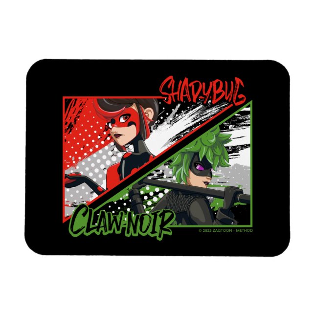 Mirakulous Re-verse Shadybug & Claw Noir Magnet (Horizontal)
