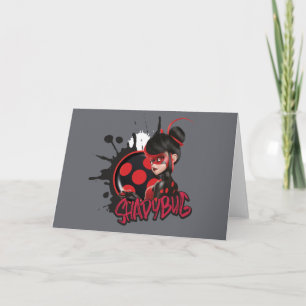 Mirakulous Re-verse Shadybug-Zeichen Grafik Karte