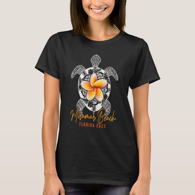 Miramar Beach Florida Sea Turtles Familienurlaub T-Shirt (Vorderseite)