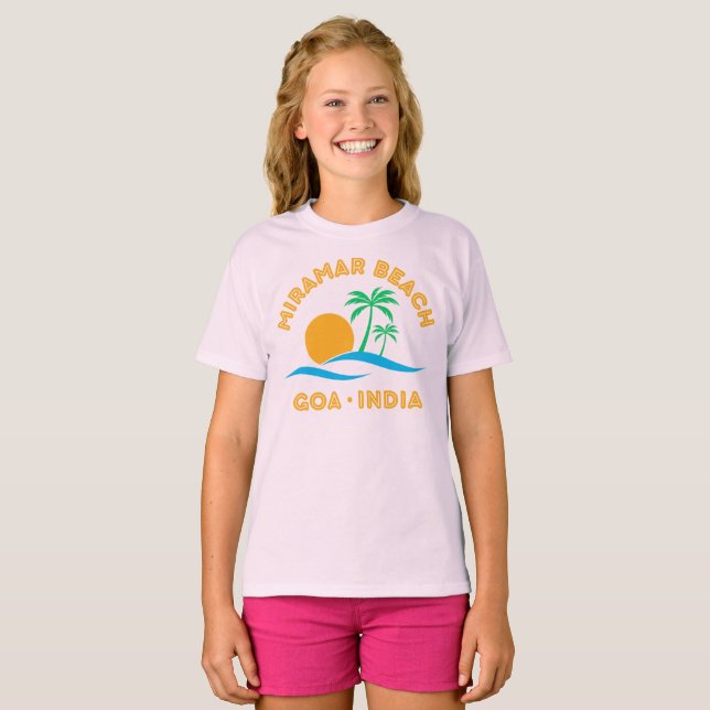 MIRAMAR BEACH-GOA INDIEN T-Shirt (Vorne ganz)