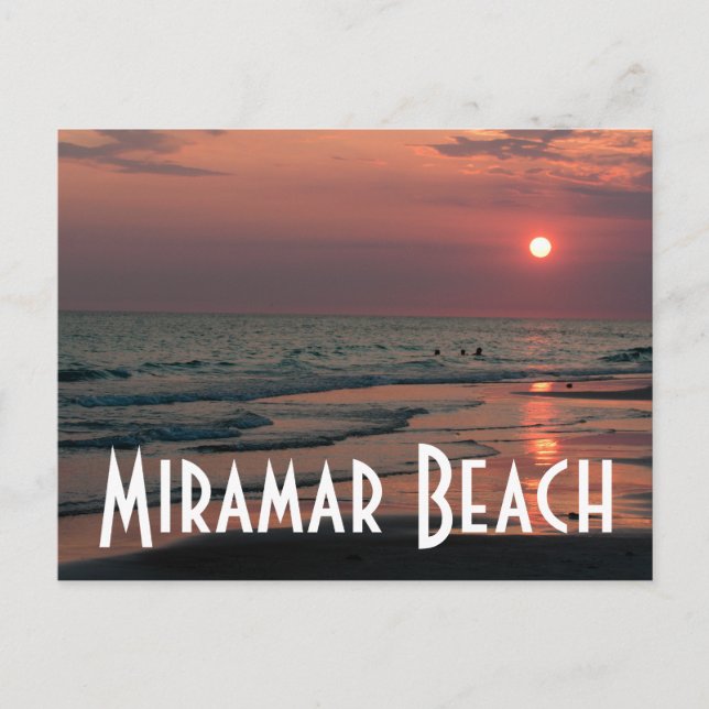 Miramar Beach Postkarte (Vorderseite)
