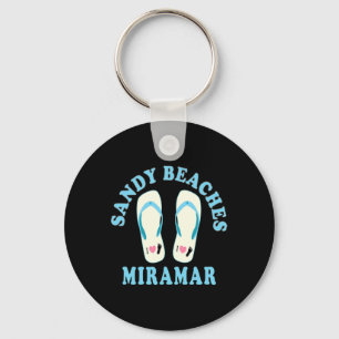Miramar Ferien Sandstrände im Herzen Flip Flops Schlüsselanhänger