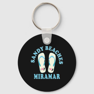 Miramar Ferien Sandstrände im Herzen Flip Flops Schlüsselanhänger