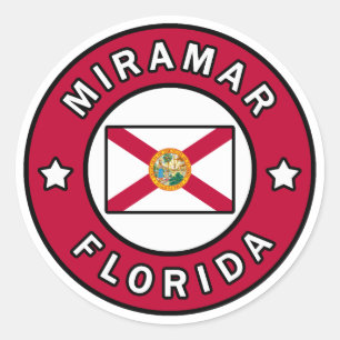 Miramar Florida Runder Aufkleber